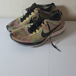 Nike Women's Flyknit Racer 2016 Athletic‎ Running Sneakers Multicolor Size 10.5